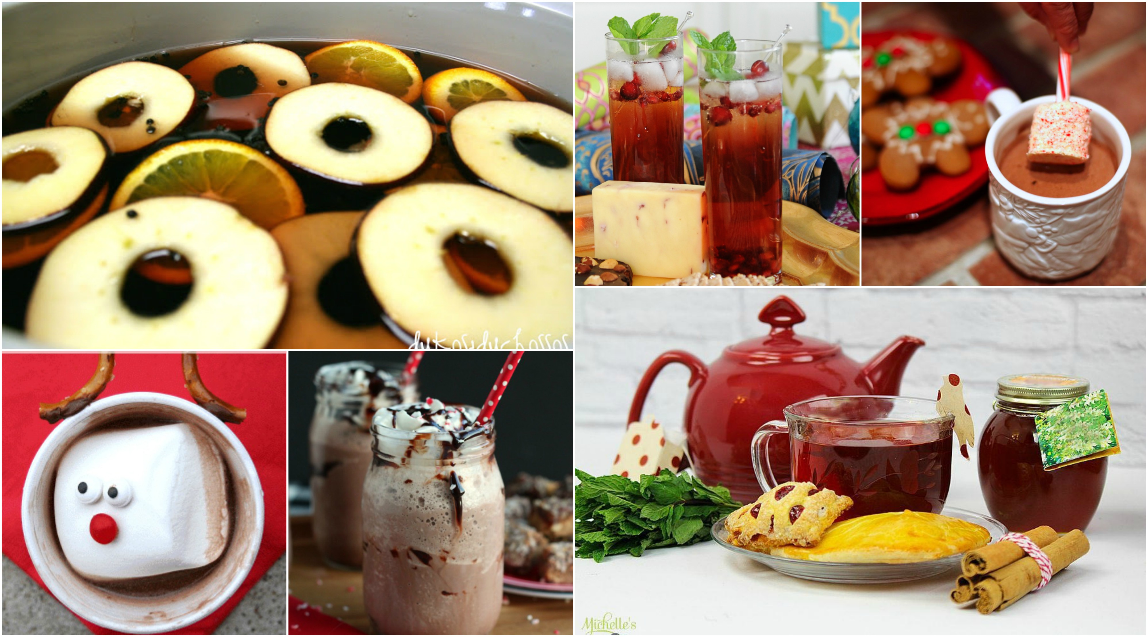Christmas Holiday Cold Drinks & Hot Beverages Recipes