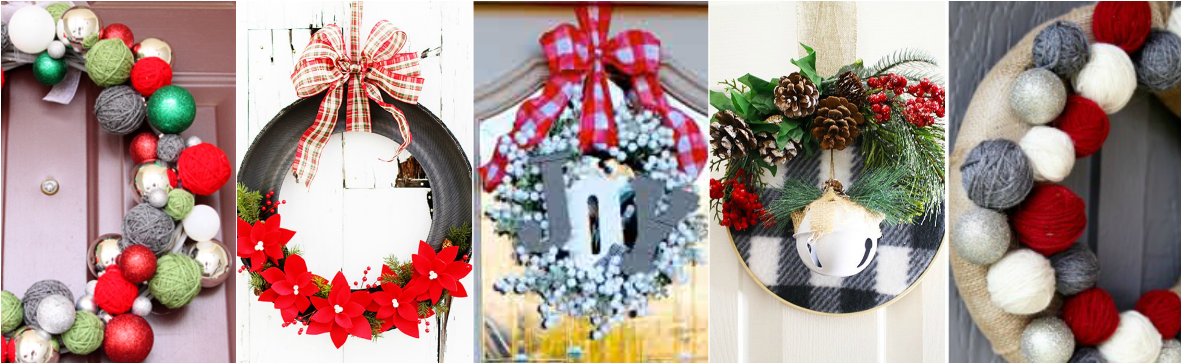 diy christmas wreath door decorating ideas